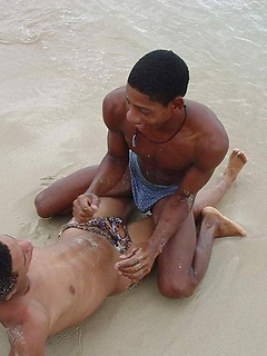 Four hot guys indulge in blowing and jerking off