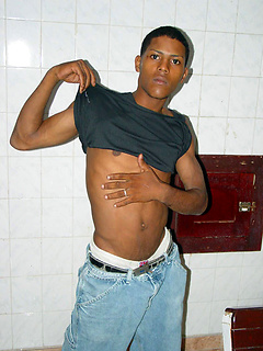 Strip show from dreamboat black boy