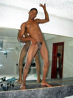Strip show from dreamboat black boy