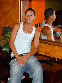 Naked big-dicked South-American boy