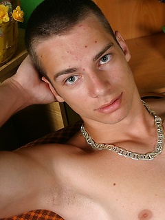 Cute european jock jacking off