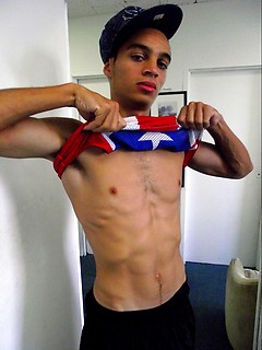 Straight latin boi Wilson jacking off