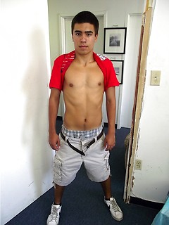 Straight latino boy jacking off