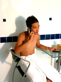 Gay Asian Twinks Make Out in