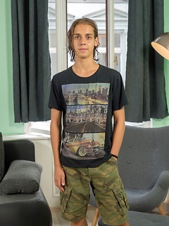 Sexy 19 year old Slovak twink Jake Olsen shows off his cock.