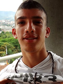 Latin boy Danilo shares his lean body, uncut cock and huge load of cum