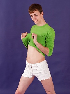 Sweet-looking gay Demas Tyrr in his hot photo set
