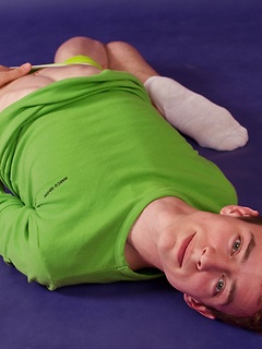 Sweet-looking gay Demas Tyrr in his hot photo set