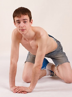 Handsome twink is posing exclusively for Teen Boys Studio