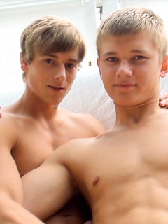 New Belami exclusive Sasha Akunin having his first boy on boy action with Kevin Warhol