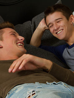 Watch Evan top Casey in this sexy reenactment as the longtime friends rekindle the fire of their intimate first time together