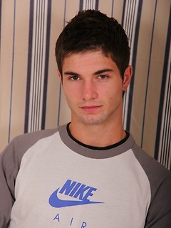 Gorgeous stud Louis spreading his tight ass.